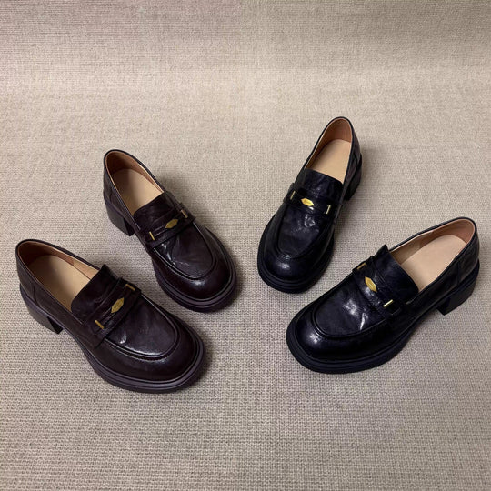 Damen Mokassins mit eleganter Schnallenapplikation und rutschfester Sohle EB