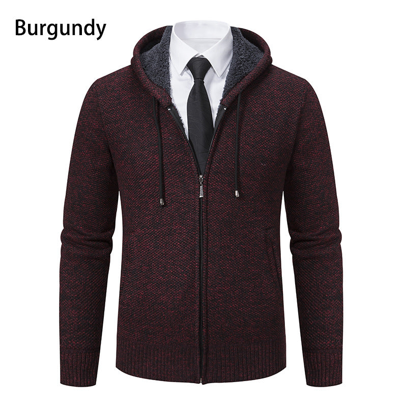 Herren Strickjacke mit modernem Schnitt und praktischem Reißverschluss EB