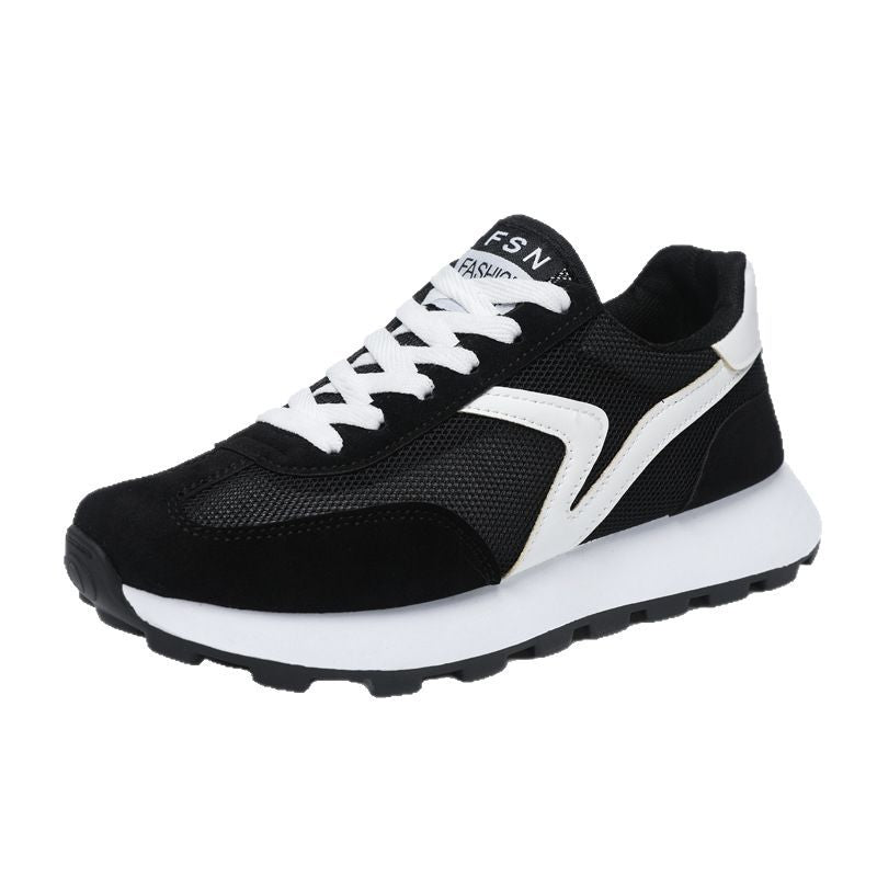 Damen Sportliche Leichtgewicht Sneaker mit rutschfester Laufsohle EB
