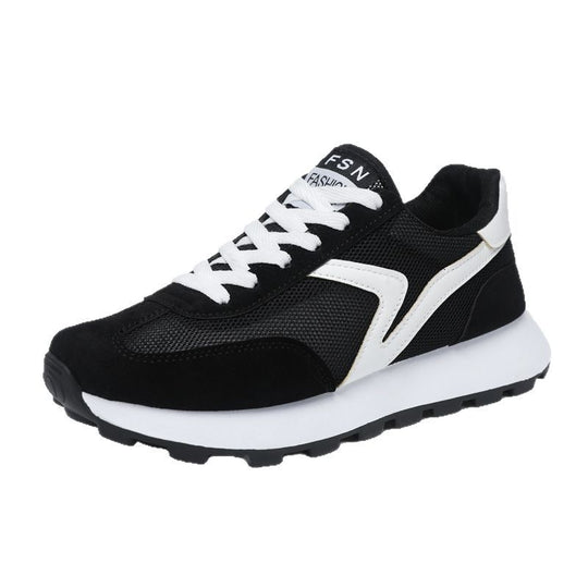 Damen Sportliche Leichtgewicht Sneaker mit rutschfester Laufsohle EB