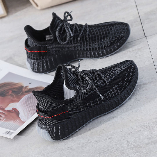 Damen atmungsaktive Sneakers mit flexiblem Obermaterial und dämpfender Sohle EB