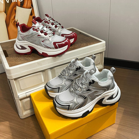 Damen Sportliche Sneakers mit atmungsaktiver Mesh-Oberfläche und stoßdämpfendem System EB