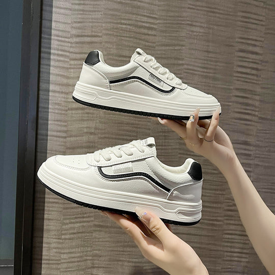 Damen lässige Sneakers mit modischem Design und dämpfender Außensohle EB