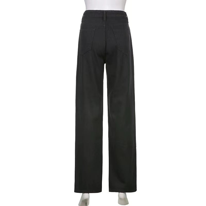 Damen lässige Cargo-Hose mit auffälligem Skelett-Design EB