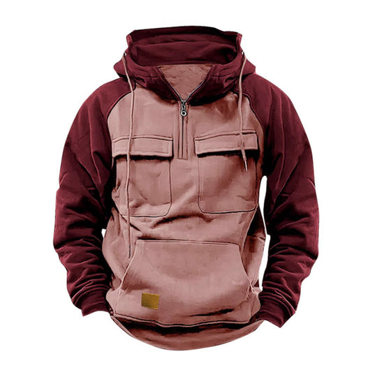 Herren Funktioneller Hoodie mit praktischen Taschen und innovativem Design EB