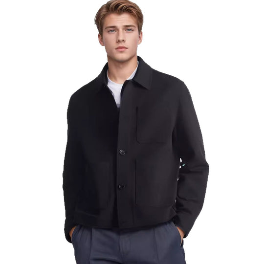 Herren modische Utility-Jacke mit praktischen Taschen EB