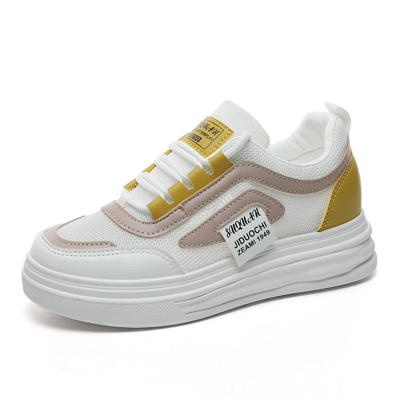 Damen komfortable Sneakers mit atmungsaktive Mesh-Oberfläche und dämpfendem Sohlenprofil EB