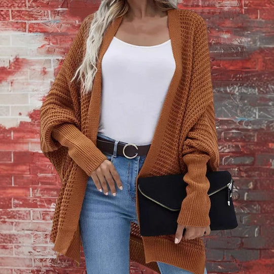 Damen Oversized Strickjacke EB
