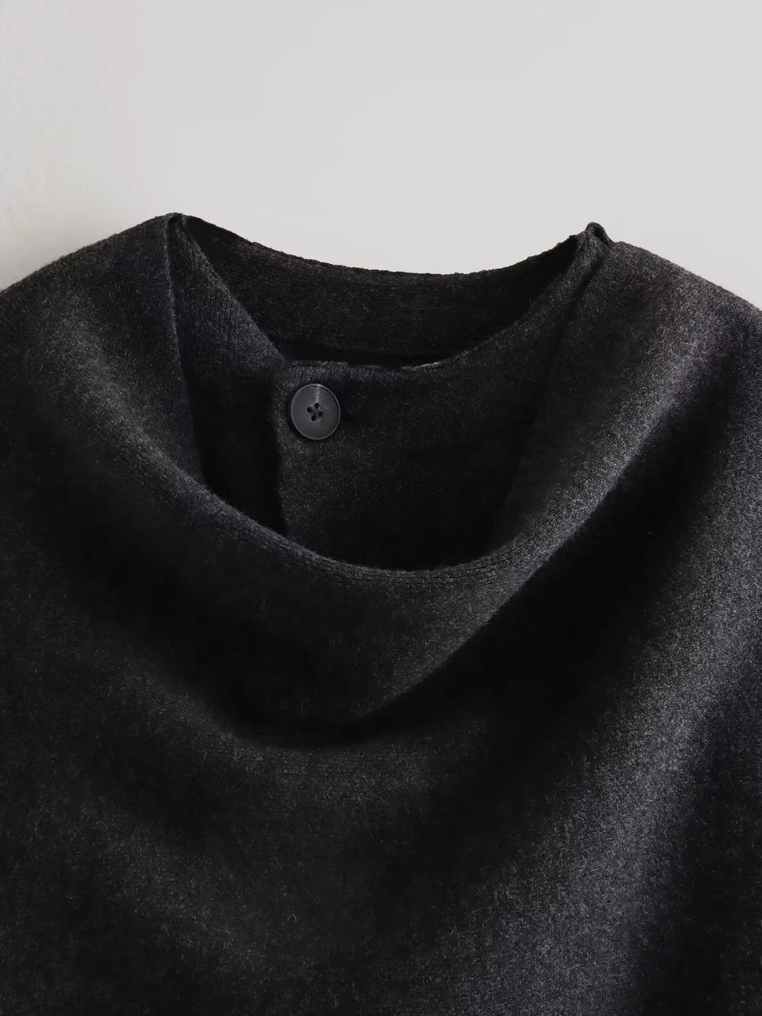 EB | Boulevard Asymmetrischer Schal Verkürzte Gestrickte Jacke