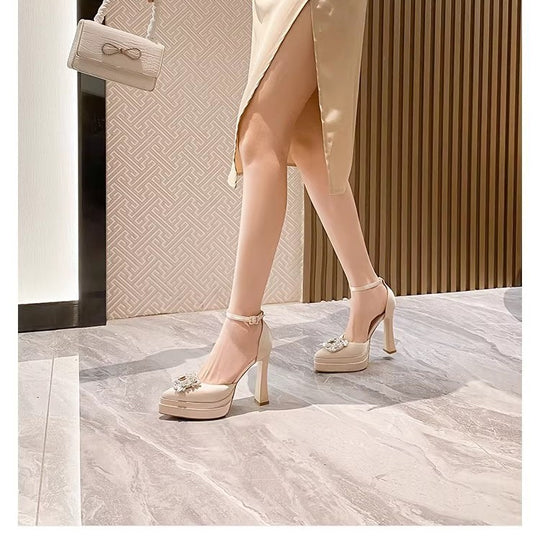 Damen elegante Hochzeits-Pumps EB