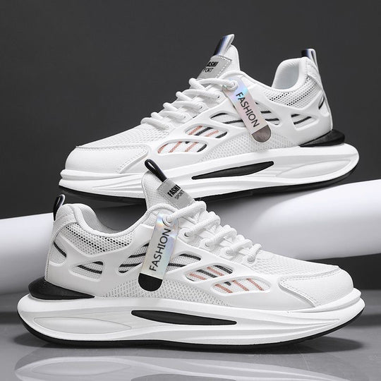 Damen Sportliche Luftpolster Sneakers mit leichtgewichtigem Obermaterial und atmungsaktiver Sohle EB