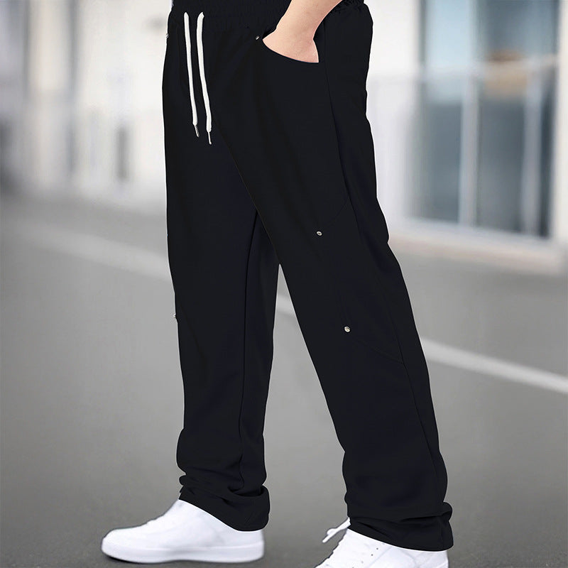 Herren Sportliche Jogginghose mit atmungsaktiven Mesh-Einsätzen und elastischem Bund EB