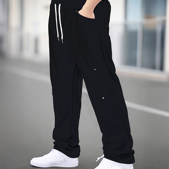 Herren Sportliche Jogginghose mit atmungsaktiven Mesh-Einsätzen und elastischem Bund EB