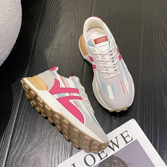 Damen Sportliche Freizeitsneaker mit atmungsactivem Obermaterial und rutschfester Laufsohle EB