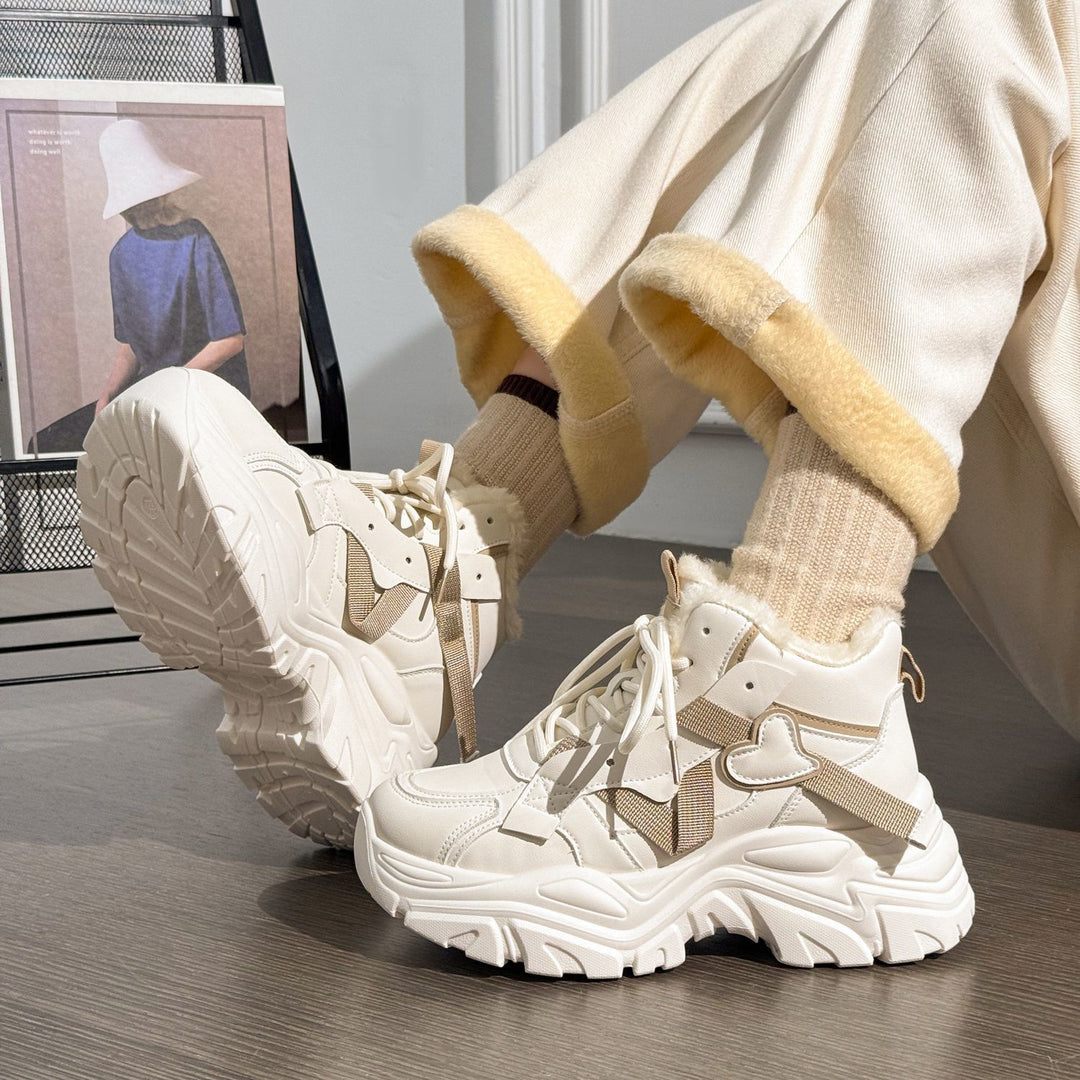 Damen Gefütterte Fitness-Sneaker mit rutschfester Sohle und modernem Design EB