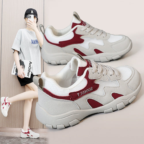 Damen Sportliche Mesh-Sneaker mit ergonomischer Dämpfung und rutschfestem Profil EB