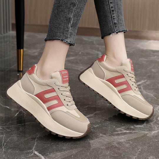 Damen High-Top Sneakers mit sportlichem Profil und rutschfester Sohle EB