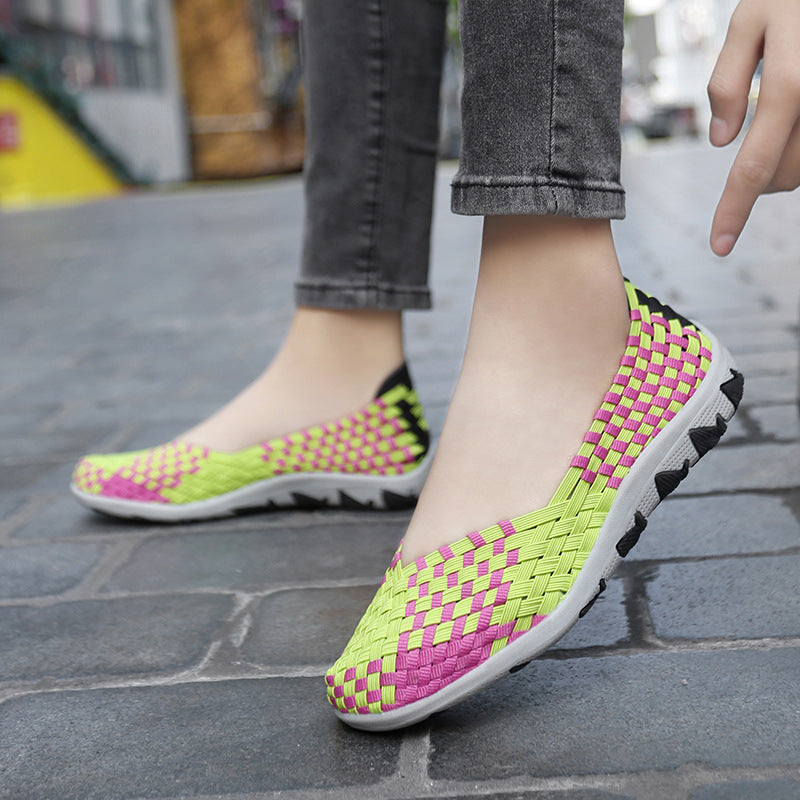 Damen Komfortable und atmungsaktive Slip-On Sneakers EB