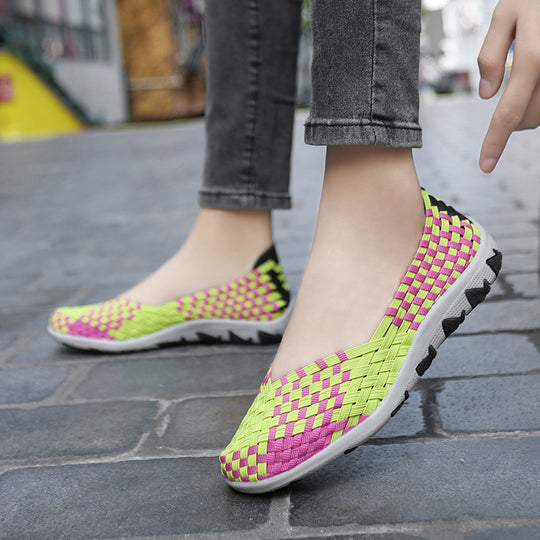 Damen Multifunktionale und bequeme Freizeitschuhe mit elastischem Design EB