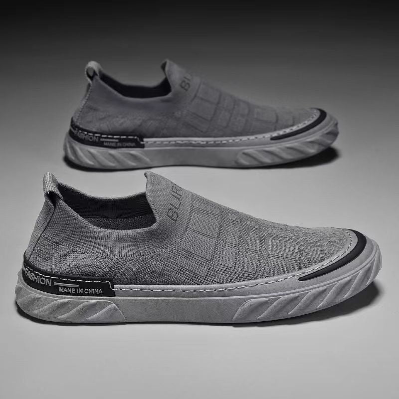 Damen Sportliche Slip-On Sneakers mit flexiblem Design und rutschfester Laufsohle EB