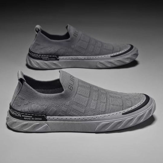Damen Sportliche Slip-On Sneakers mit flexiblem Design und rutschfester Laufsohle EB