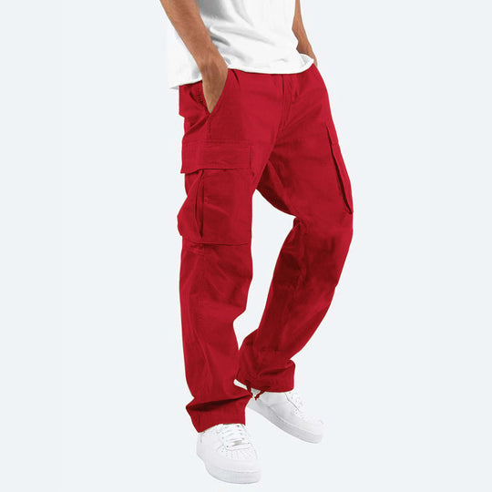 Herren Cargo-Hose mit praktischen Seitentaschen und elastischem Bund EB
