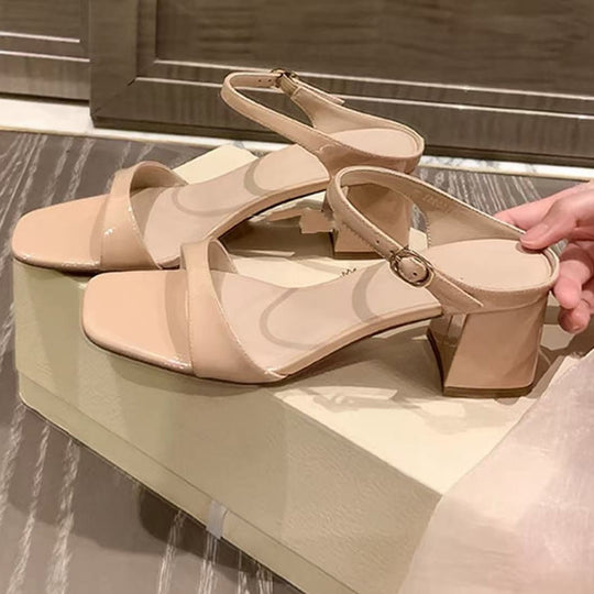 Damen Slingback Sandaletten mit blockierendem Absatz EB