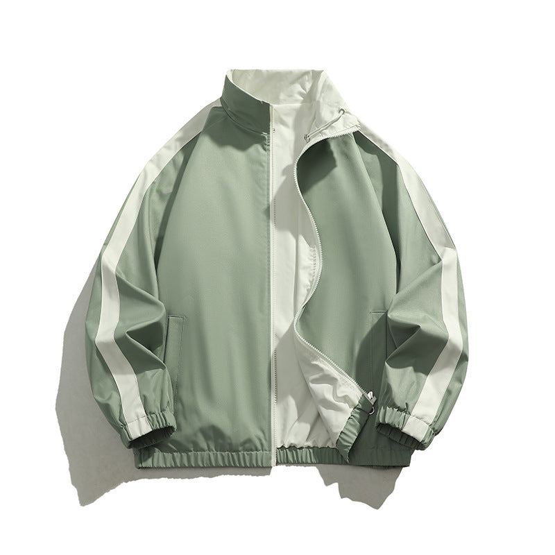 Herren sportliche Übergangsjacke mit elastischen Bündchen und praktischen Reißverschlusstaschen EB