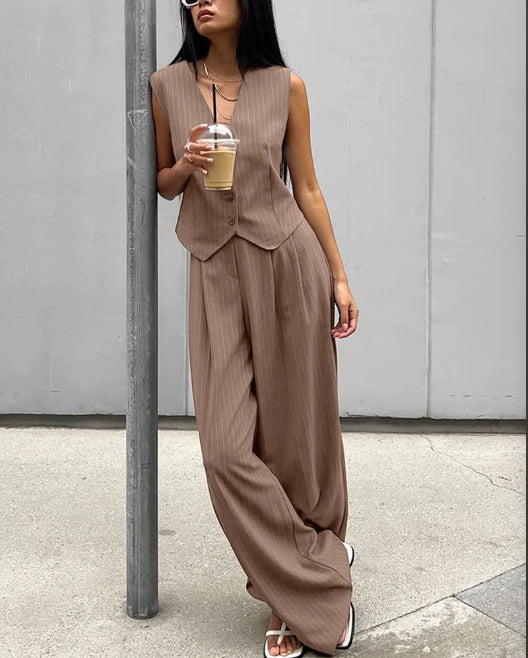 Damen lässiger Jumpsuit mit elegantem Blazer EB