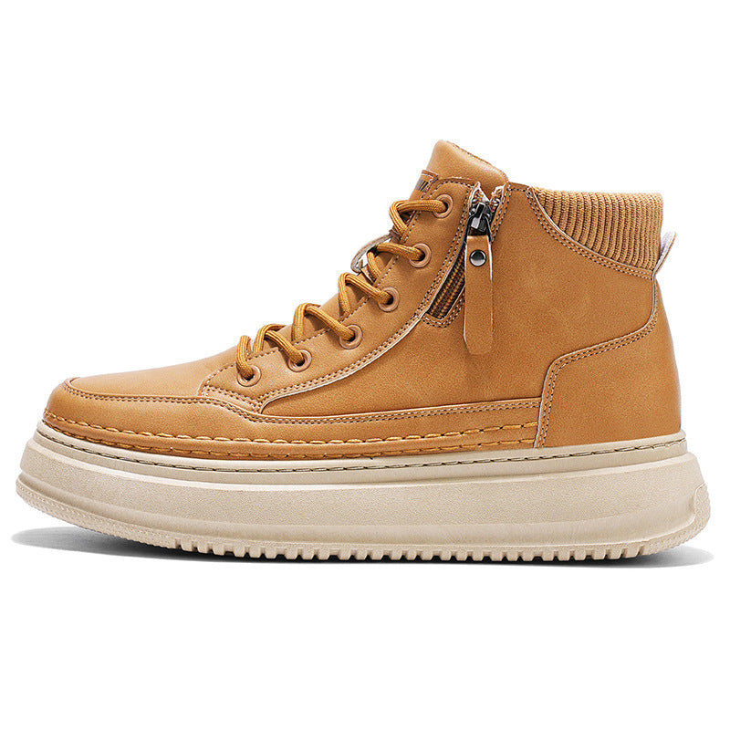 Damen High-Top Sneakers mit praktischem Reißverschluss und robustem Sohlenprofil EB