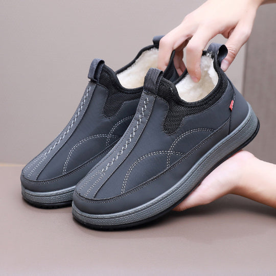 Damen Komfortable und warme Slip-On Freizeitschuhe mit Innenfutter EB