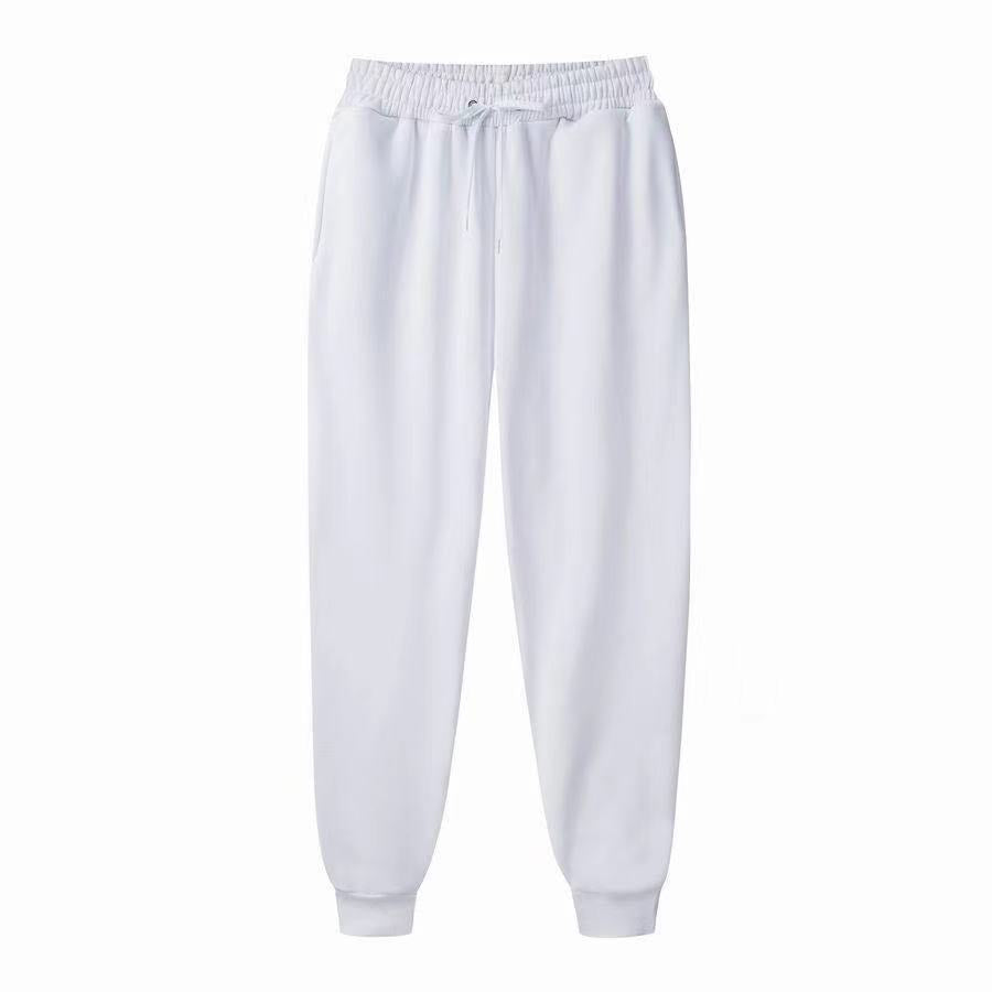 Damen Bequeme Sporthose mit elastischem Bund und Seitentaschen EB