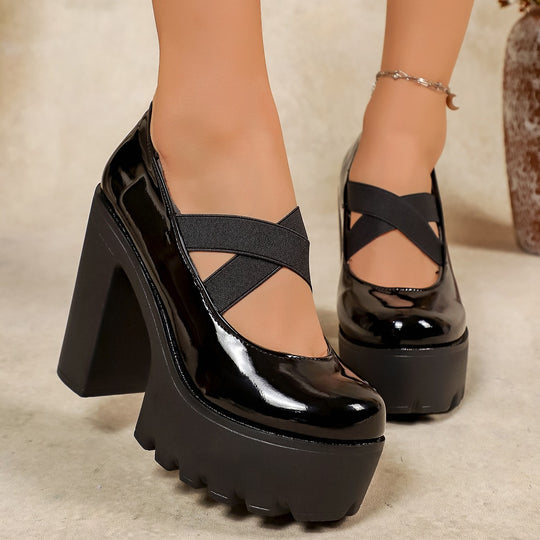 Damen Plateaupumps mit Komfort-Riemen EB