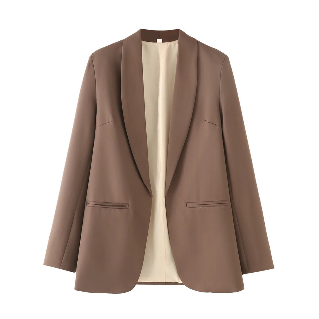 Damen eleganter Blazer mit modernem Schnitt und praktischen Taschen EB