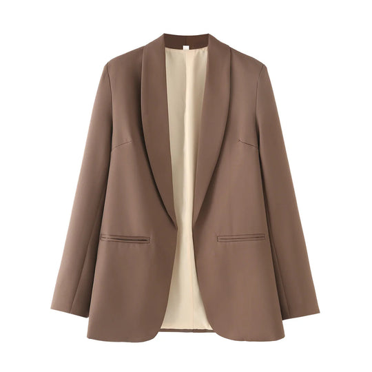 Damen eleganter Blazer mit modernem Schnitt und praktischen Taschen EB