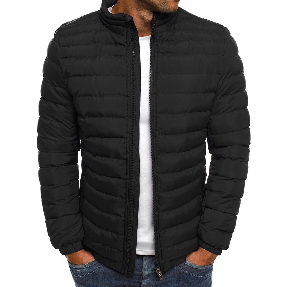 Herren Steppjacke mit leichtem Futter und hohem Kragen EB