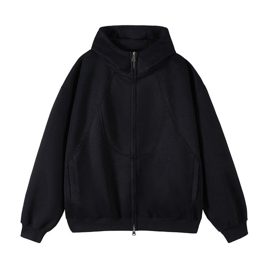 Damen modischer Kapuzenpullover mit innovativem Schnitt EB