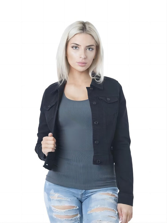 Damen lässige Jeansjacke EB