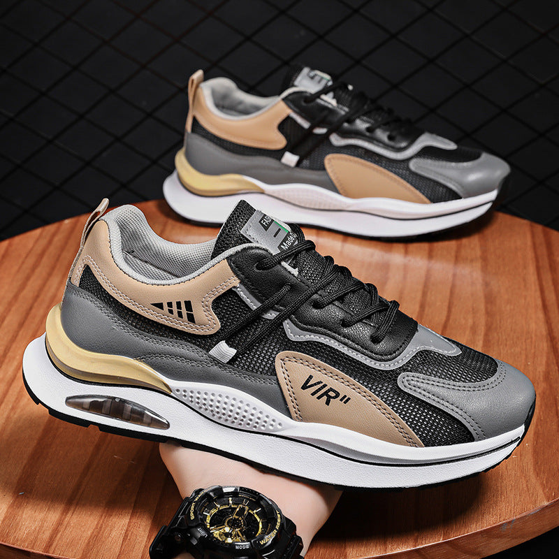 Herren modische Sneakers mit atmungsaktivem Mesh-Obermaterial und dämpfender Laufsohle EB