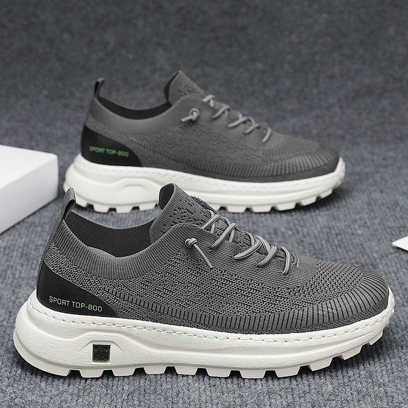 Damen Sportliche Sneaker mit atmungsaktiver Strickoberfläche und rutschfester Sohle EB