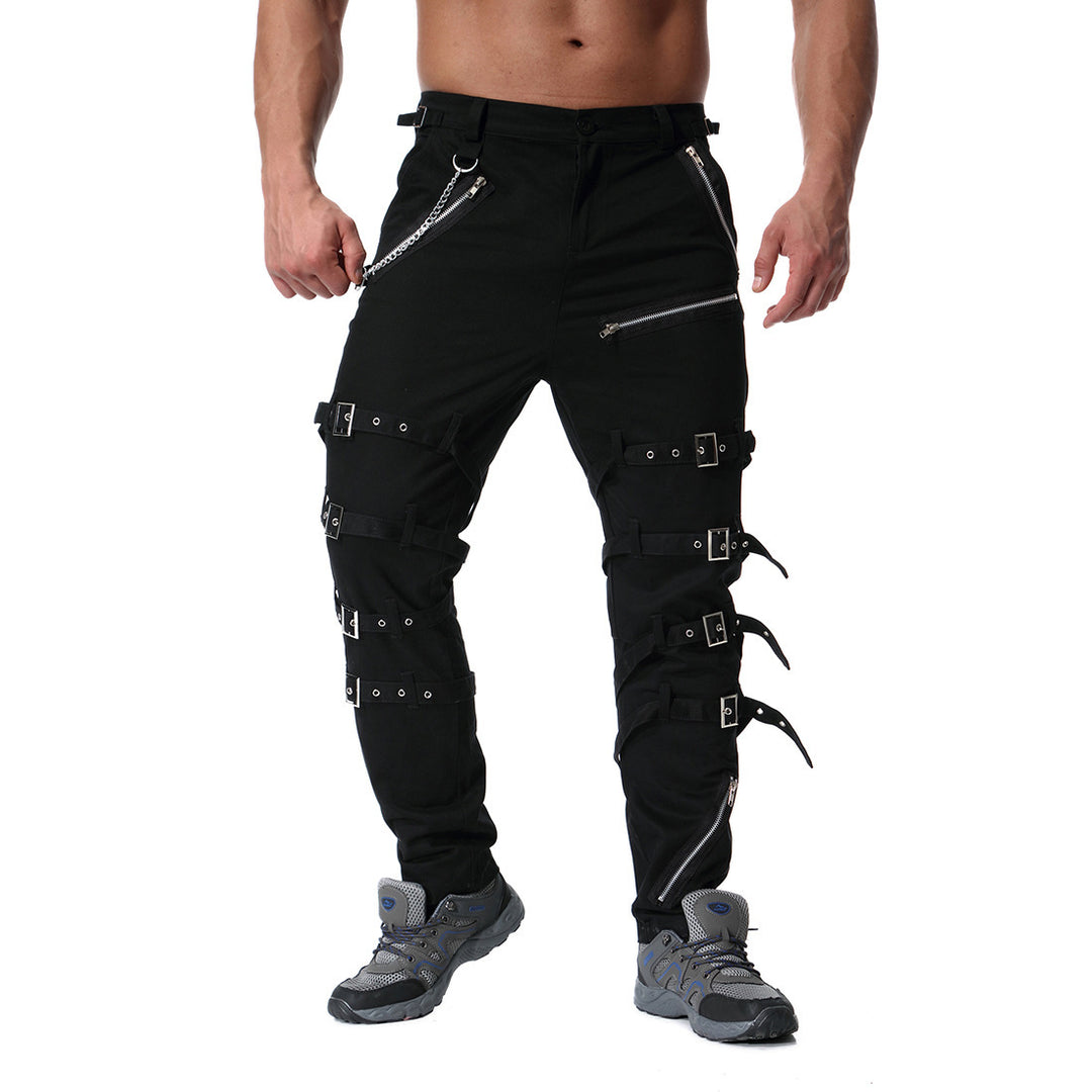 Herren Cargo-Hose mit vielseitigem Schnitt und auffälligen Schnallen EB