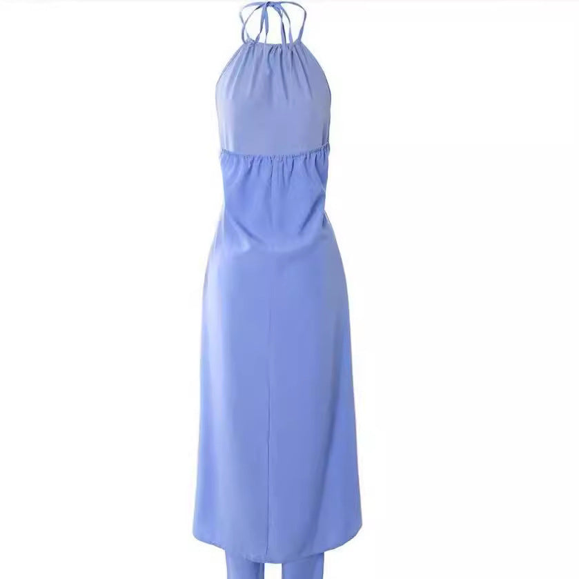 Damen Eleganter Zweiteiler mit stilvollem Mantel und cropped Hose EB