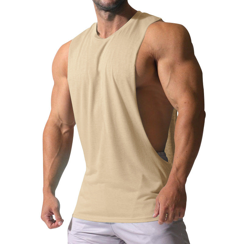 Herren Ärmelloses Sportshirt mit tiefem Rückenausschnitt und atmungsaktivem Material EB