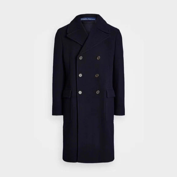 Herren eleganter klassischer Übercoat mit herausnehmbarer Weste EB