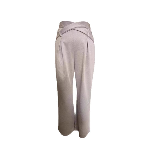 Damen Bequeme Palazzo-Hose mit dekorativem Bindeband und lässigem Schnitt EB