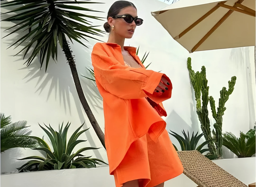 Damen Oversized Hemdblusenkleid mit langen Ärmeln und asymmetrischem Schnitt EB