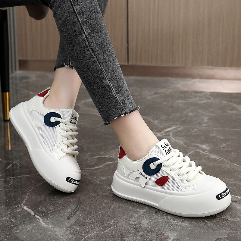 Damen luftige Sneaker mit atmungsaktivem Mesh-Obermaterial und rutschfester Sohle EB