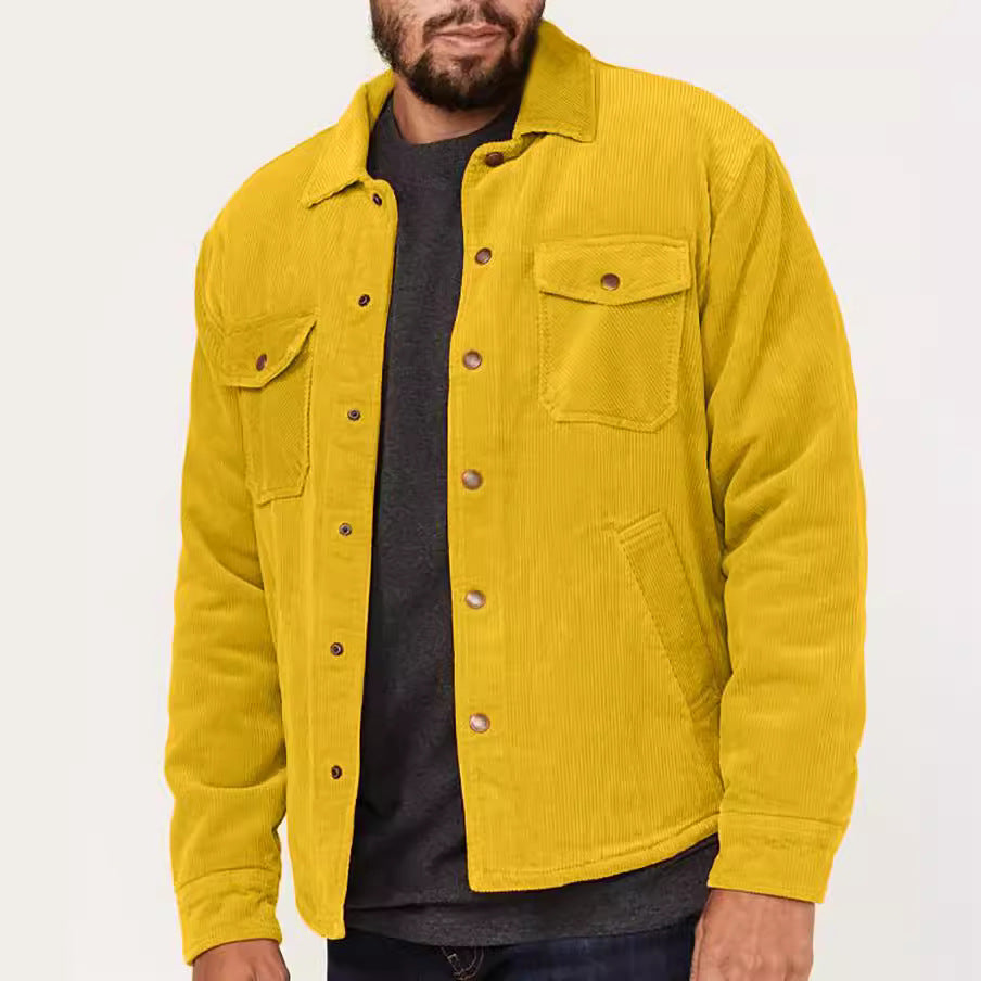 Herren Cordjacke mit utilitaristischen Details EB