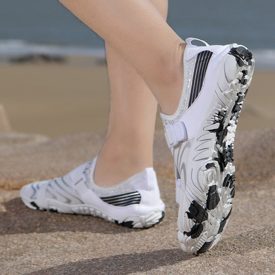 Damen Sportliche Aquafitness-Schuhe mit verstellbarem Gurt und rutschfester Sohle EB