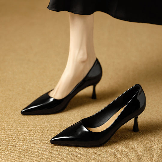 Damen elegante spitze Pumps mit komfortablem Absatz EB